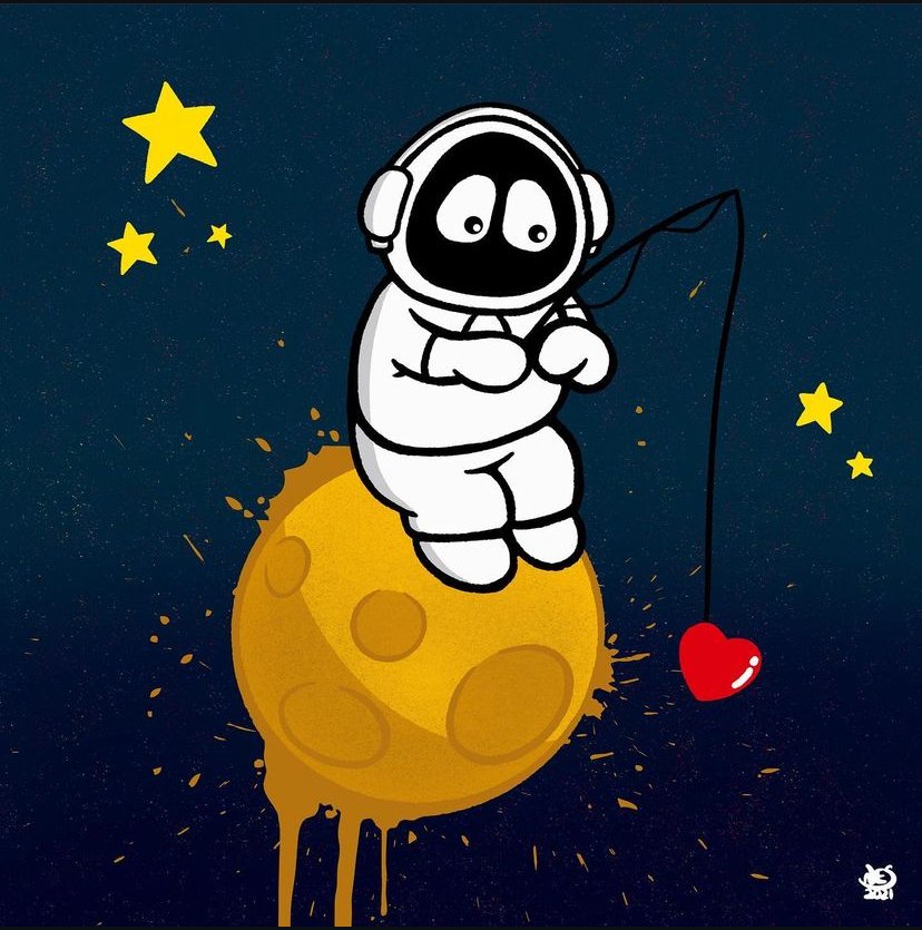 Hoodie Boy - Man on the Moon (Limited Edition Print) product image (1)