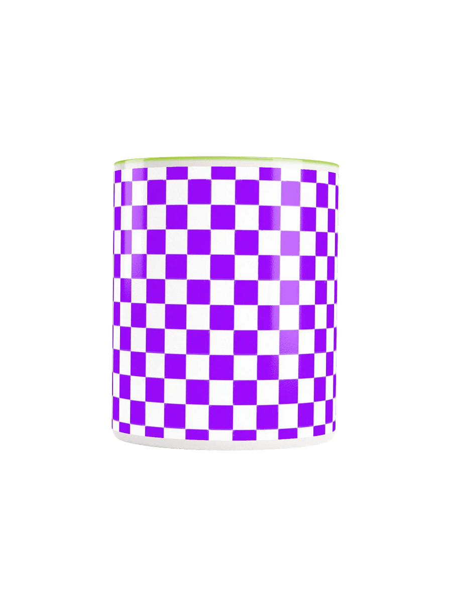 Checkered! Purple and White Checkers Mug product image (58)