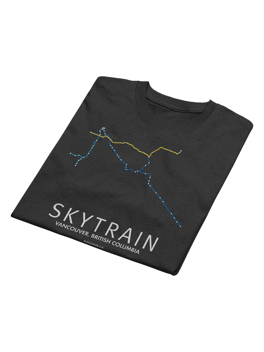 The Rail Fans Canada Map T-Shirt - SkyTrain product image (3)