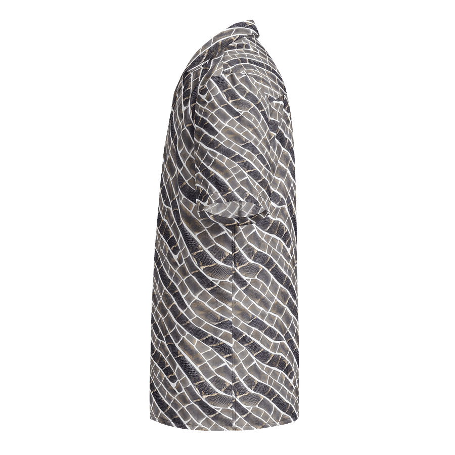 Grey Snake Skin Hawaiian Shirt product image (3)