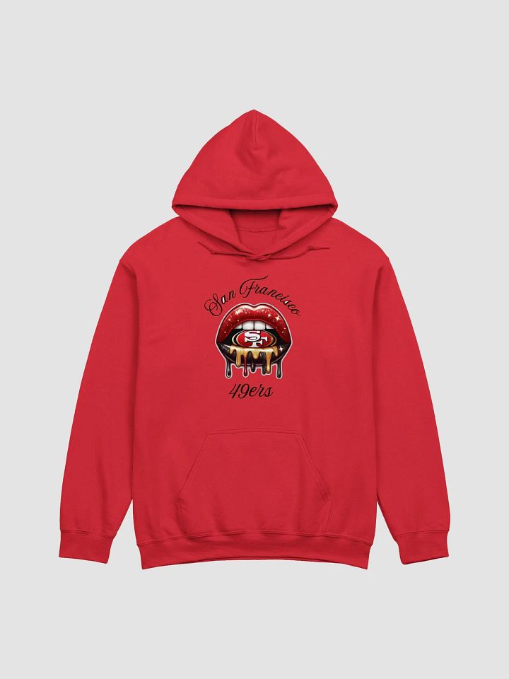 SF 49ers Glitter Lips Hoodie product image (1)
