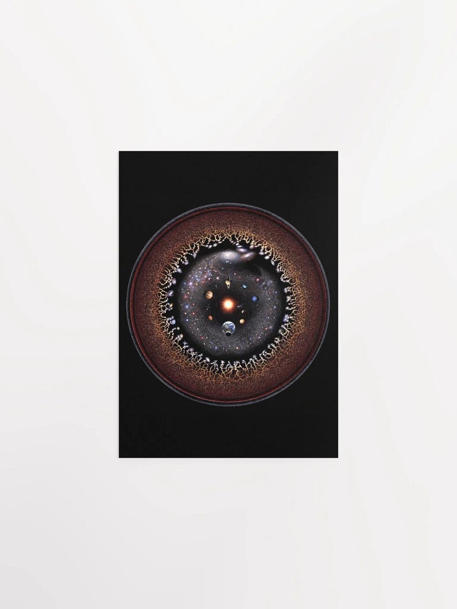 Observable Universe Logarithmic Illustration Poster product image (7)