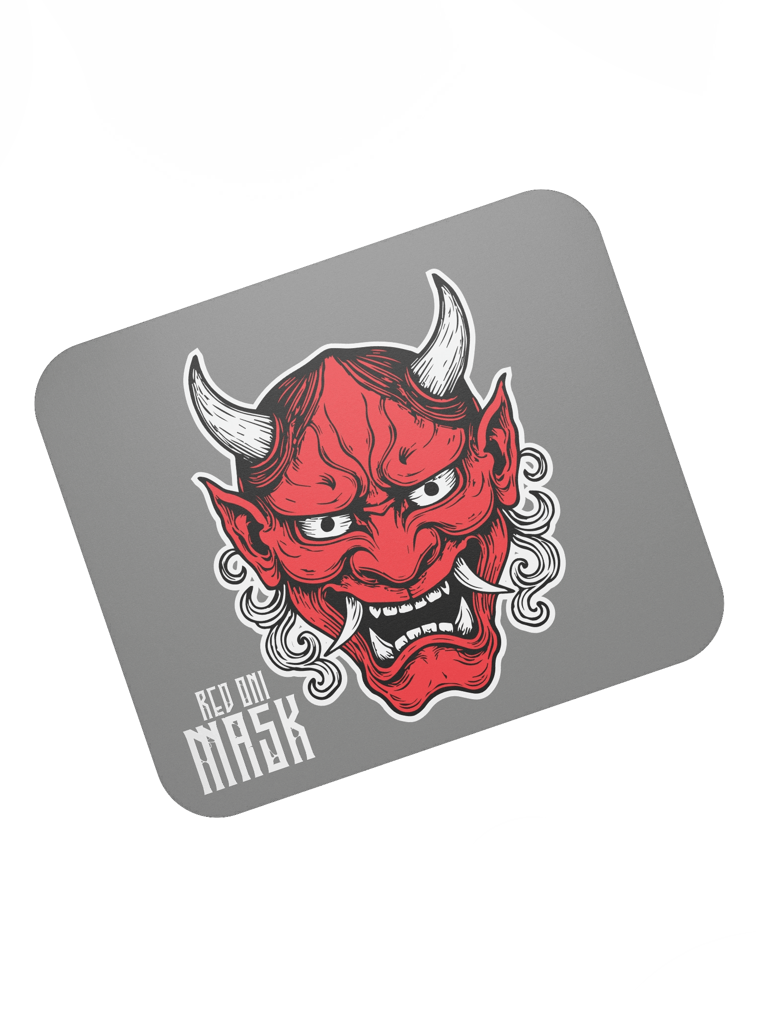 Fierce Red Oni Mouse Pad product image (7)