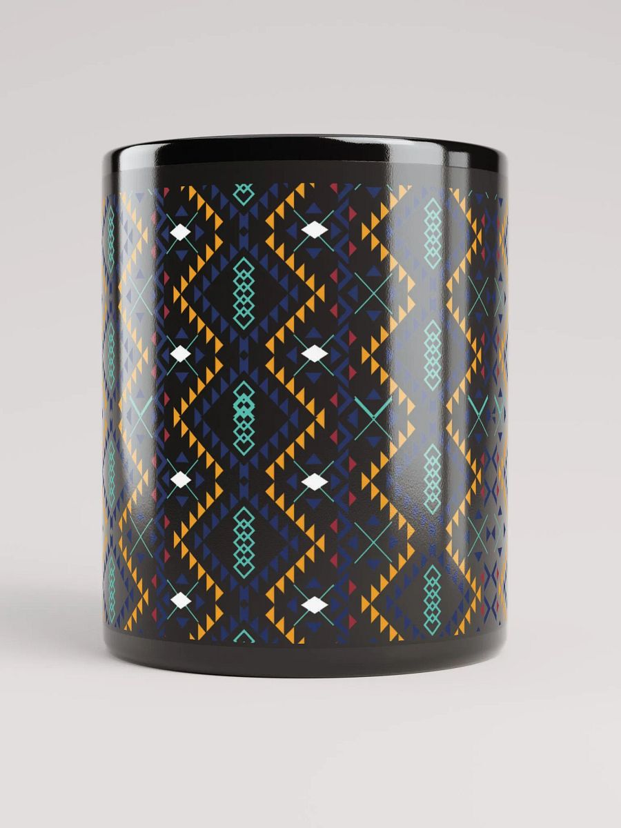 Miniature Triangles Design Black Mug product image (9)