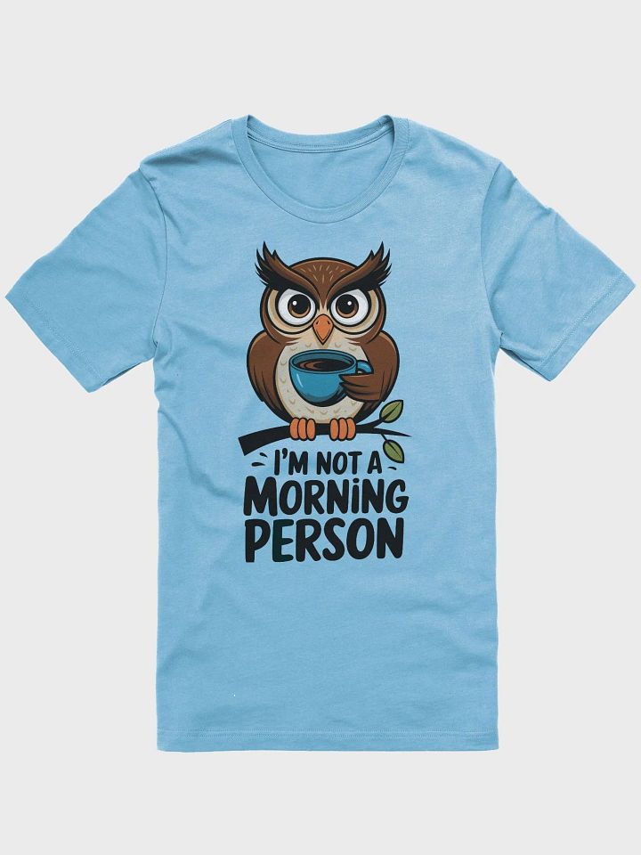 Whimsical Owl Morning Person T-Shirt product image (2)
