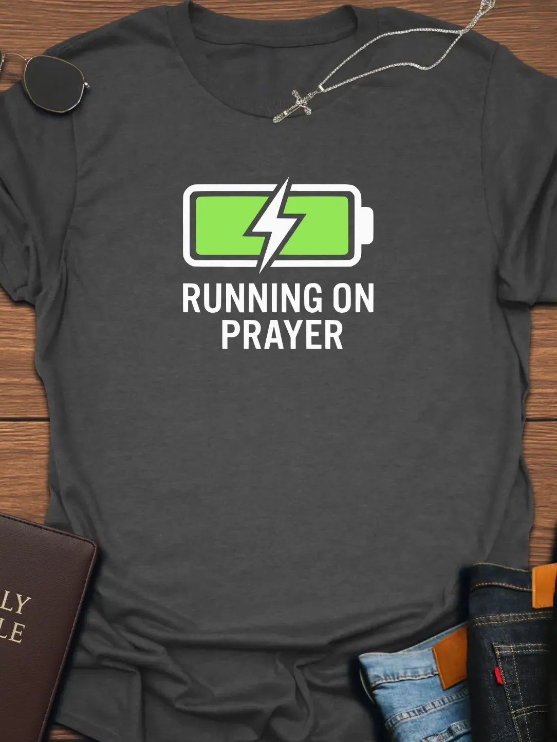 Running On Prayer T-Shirt product image (1)