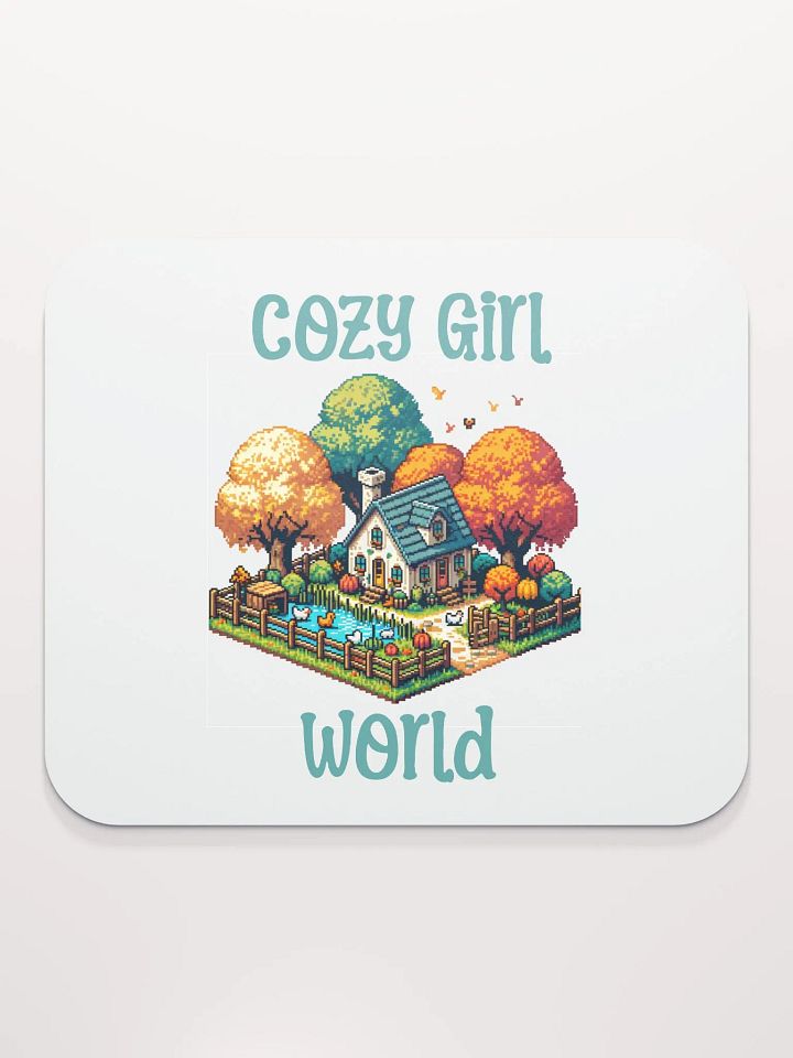 Cute & Cozy Aesthetic Cozy Girl World Mouse Pad product image (2)