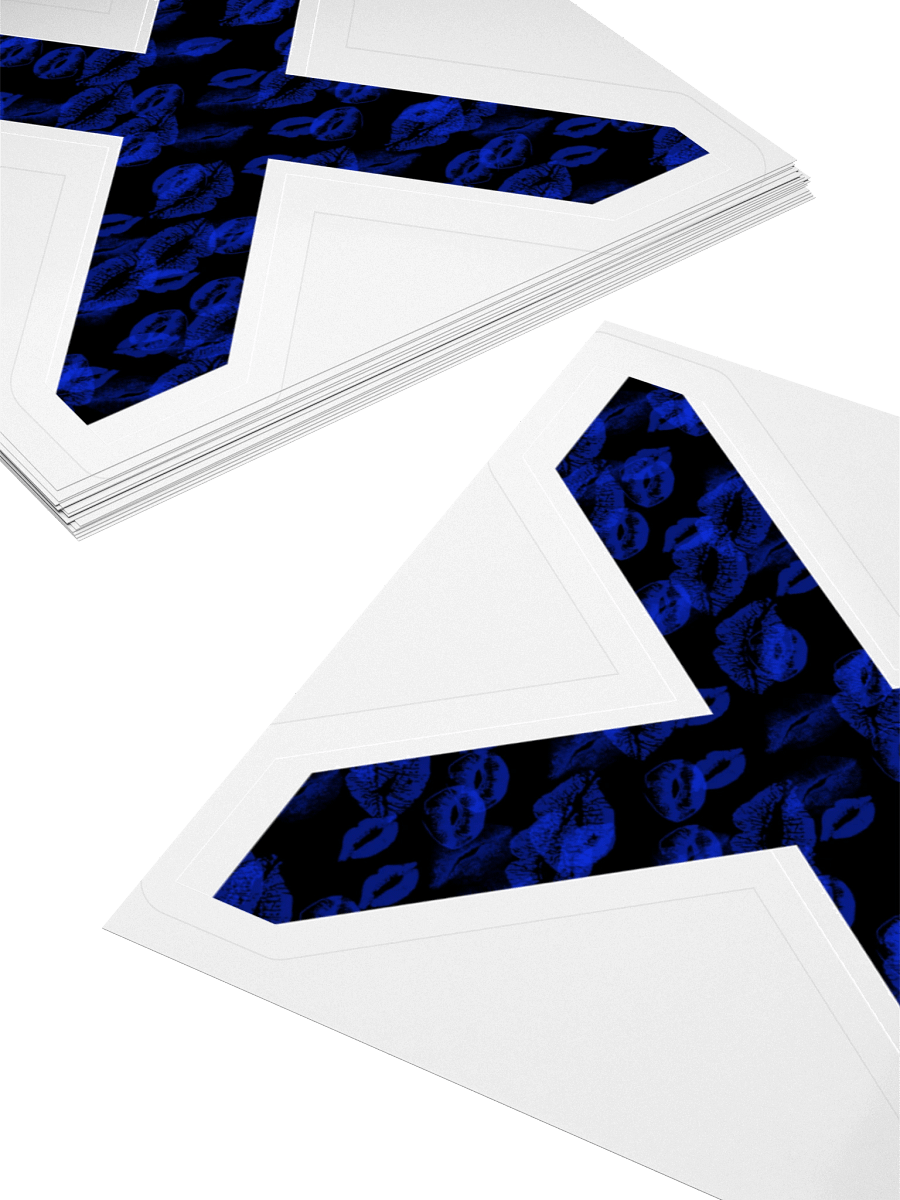Black X Blue Lipstick Kisses | Kiss-cut Sticker product image (4)
