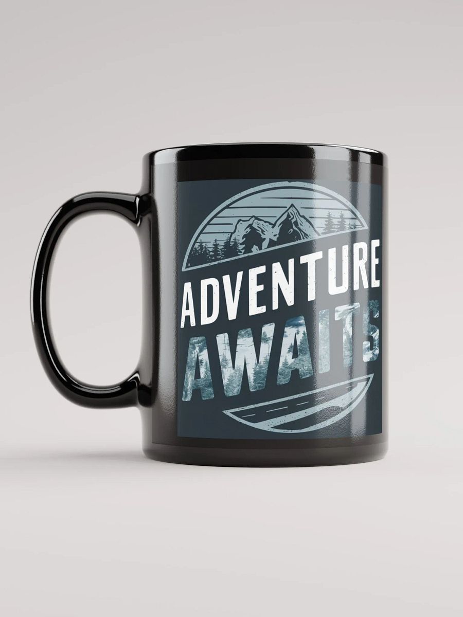 Adventure Awaits Mug #Statement Mug - Black product image (6)