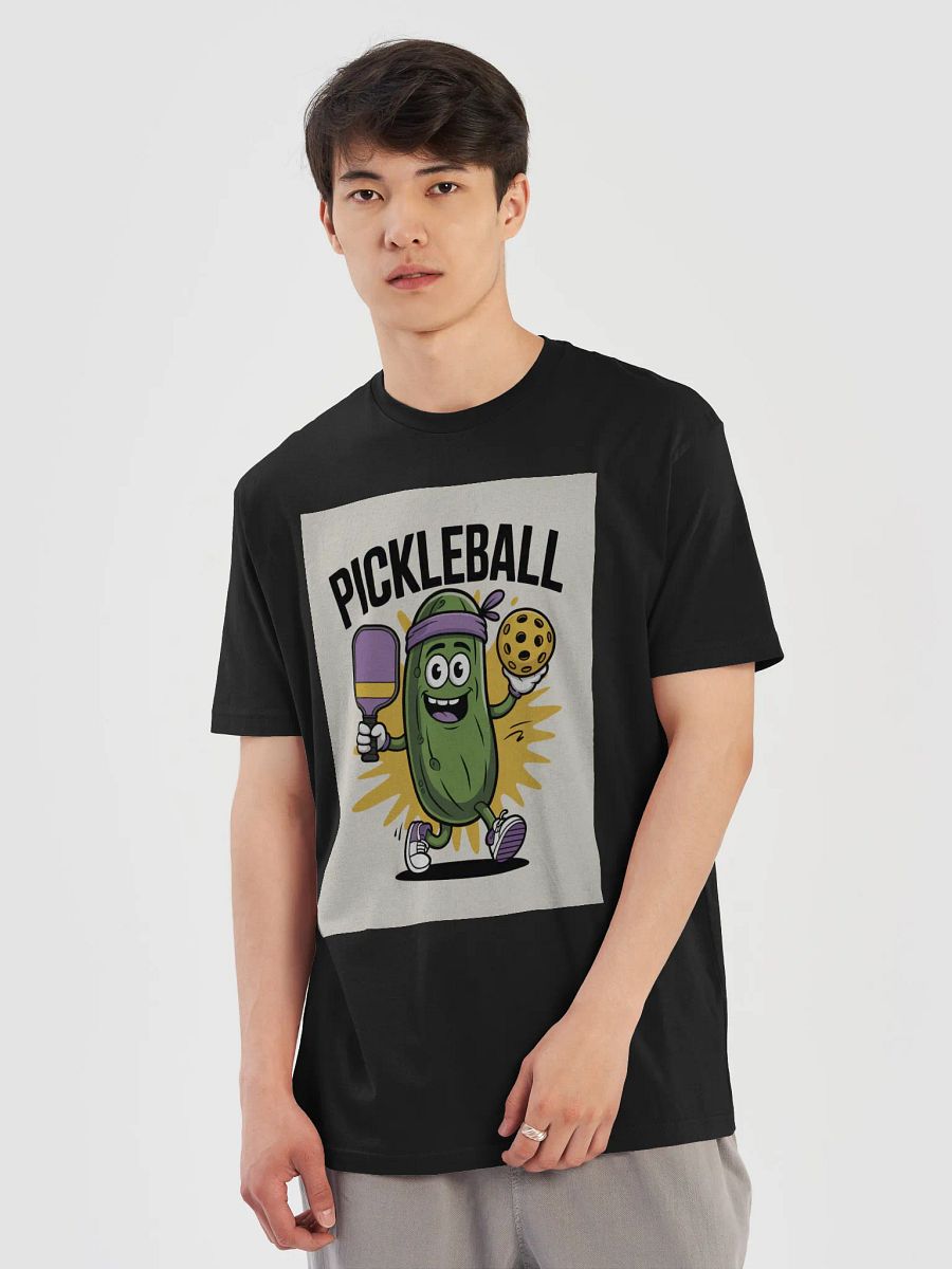 "Pickleball Power" Cartoon Pickle Graphic Tee – Royal Blue product image (28)
