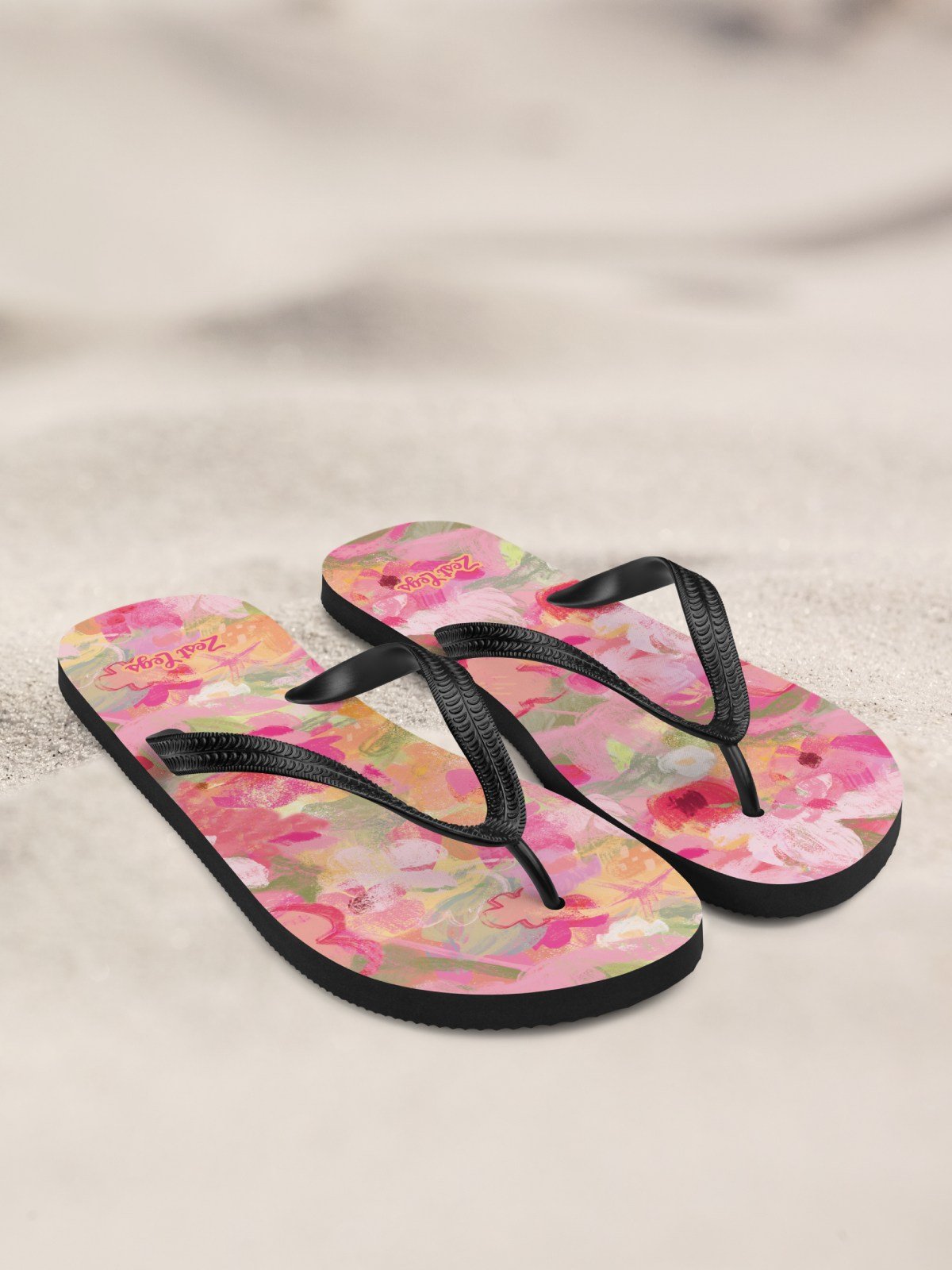 Flip flops "Sweet Pastel Florals of Spring" product image (2)