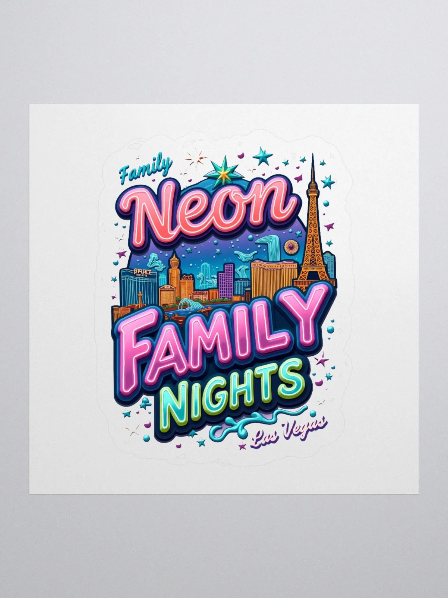 Neon Vegas Nights Sticker Pack product image (1)
