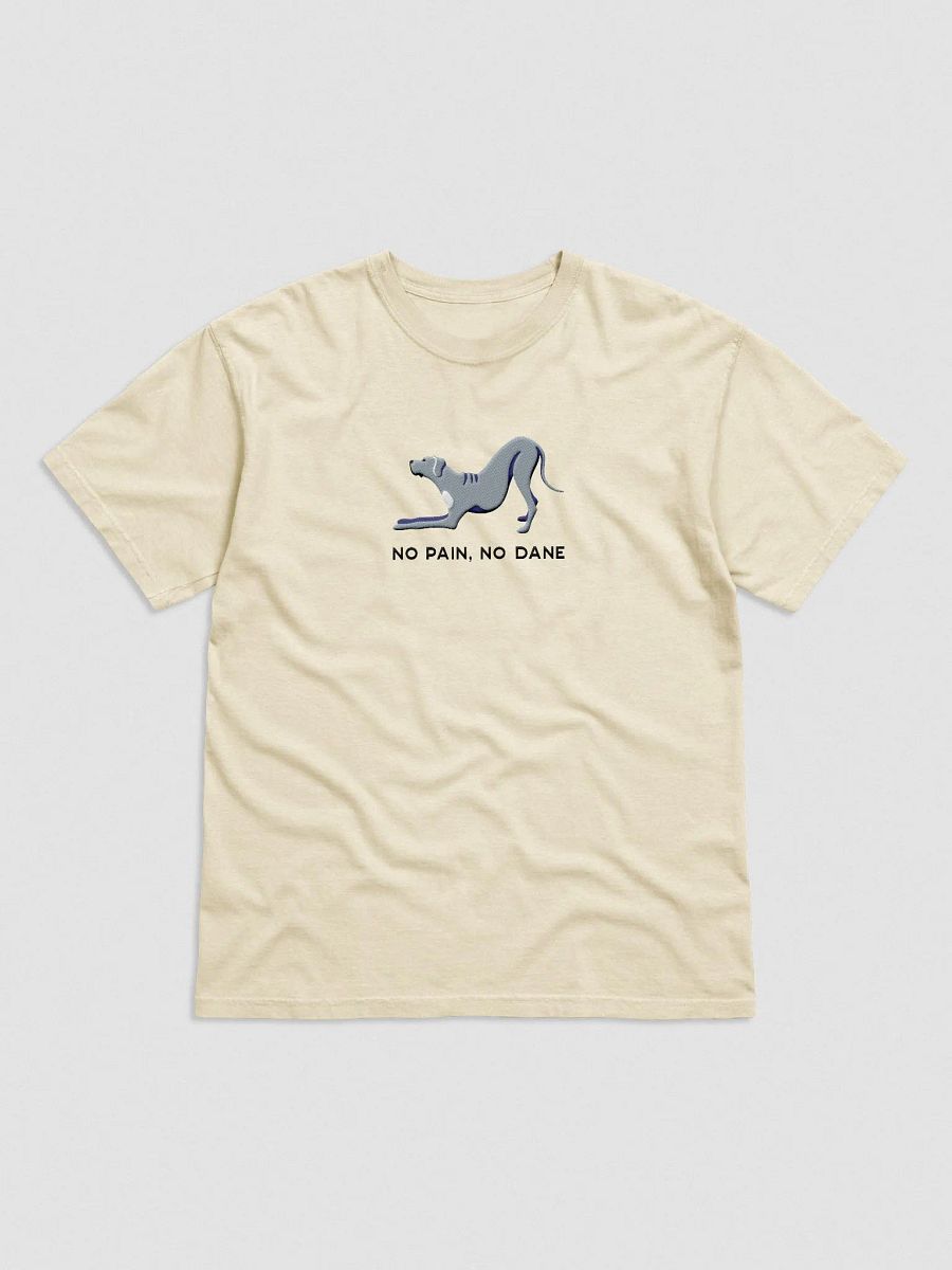 No Pain, No Dane T-Shirt(Embroidered) of a Great Dane(Blue) product image (4)