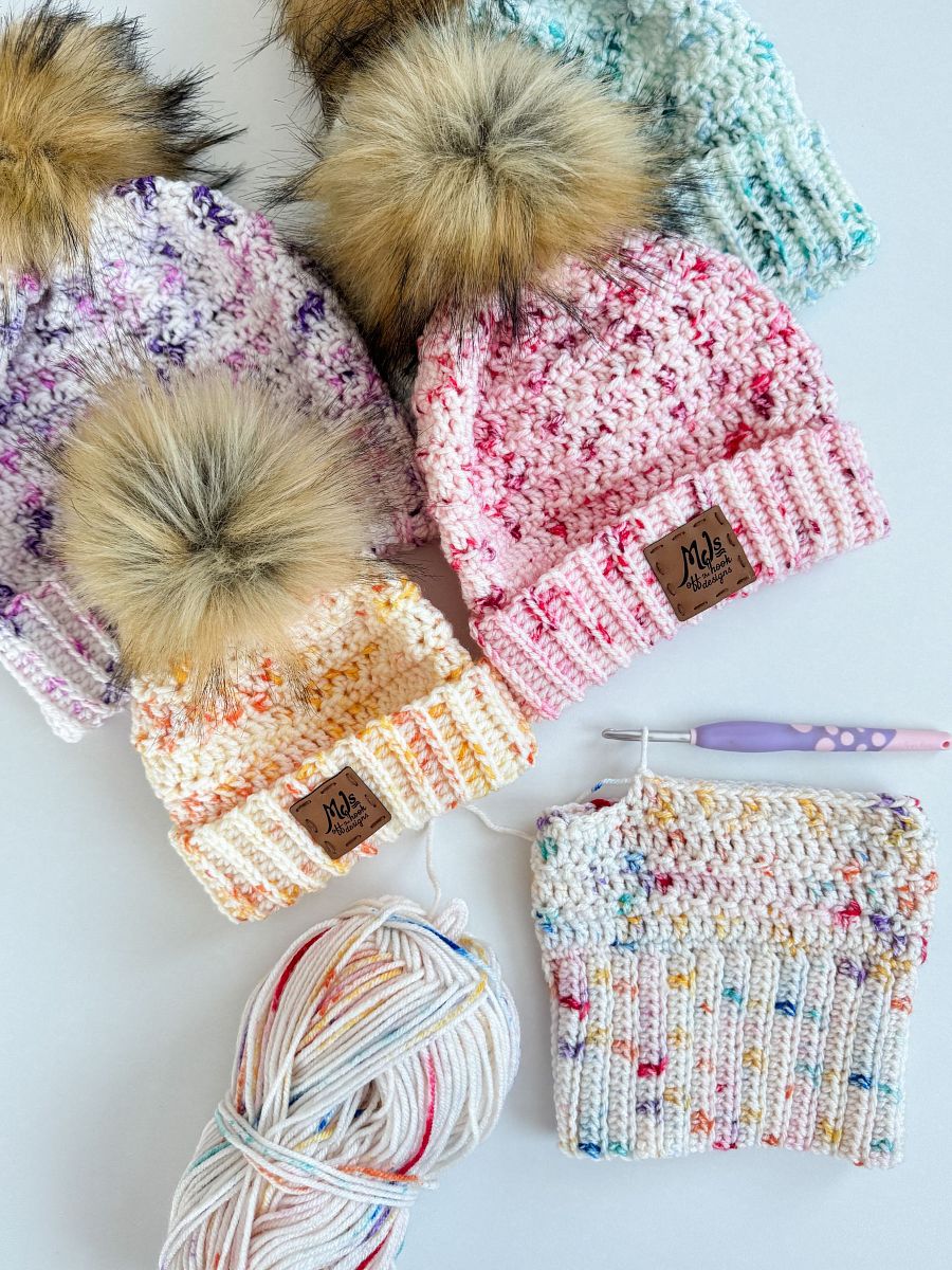 Snowy Season Beanie Crochet Pattern product image (6)