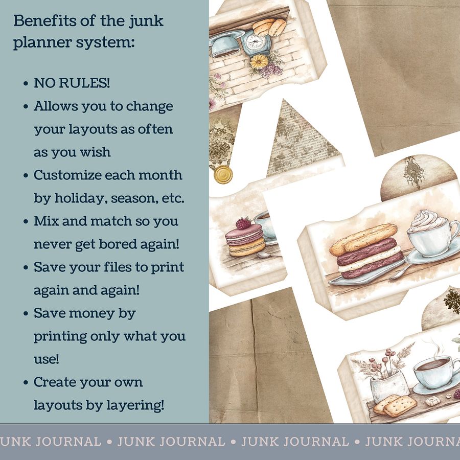 Coffee & Biscuits - Printable Envelopes V5 product image (3)