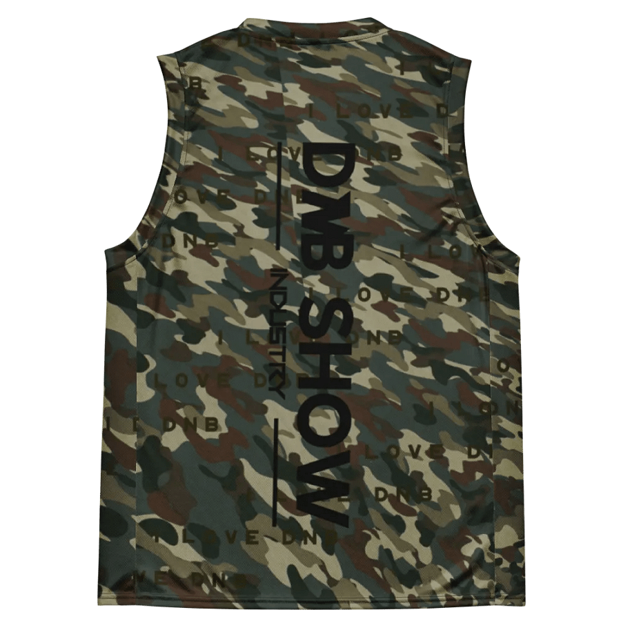 I Love DNB Camo Basketball Jersey product image (4)