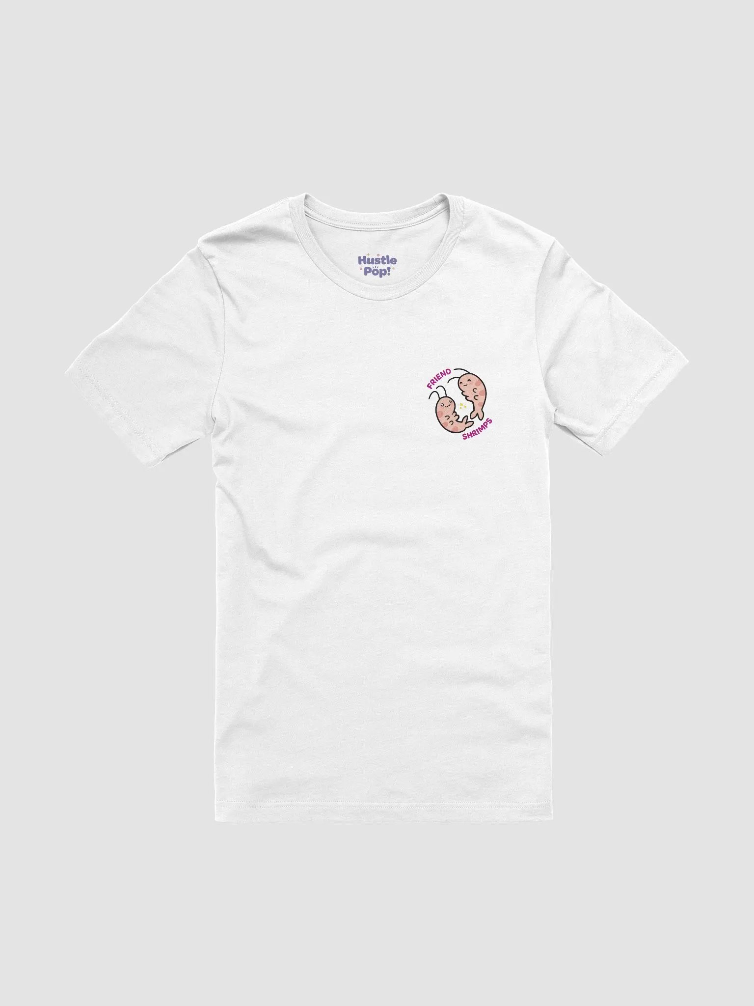 Friend Shrimps Unisex Tee (Badge Design) product image (2)
