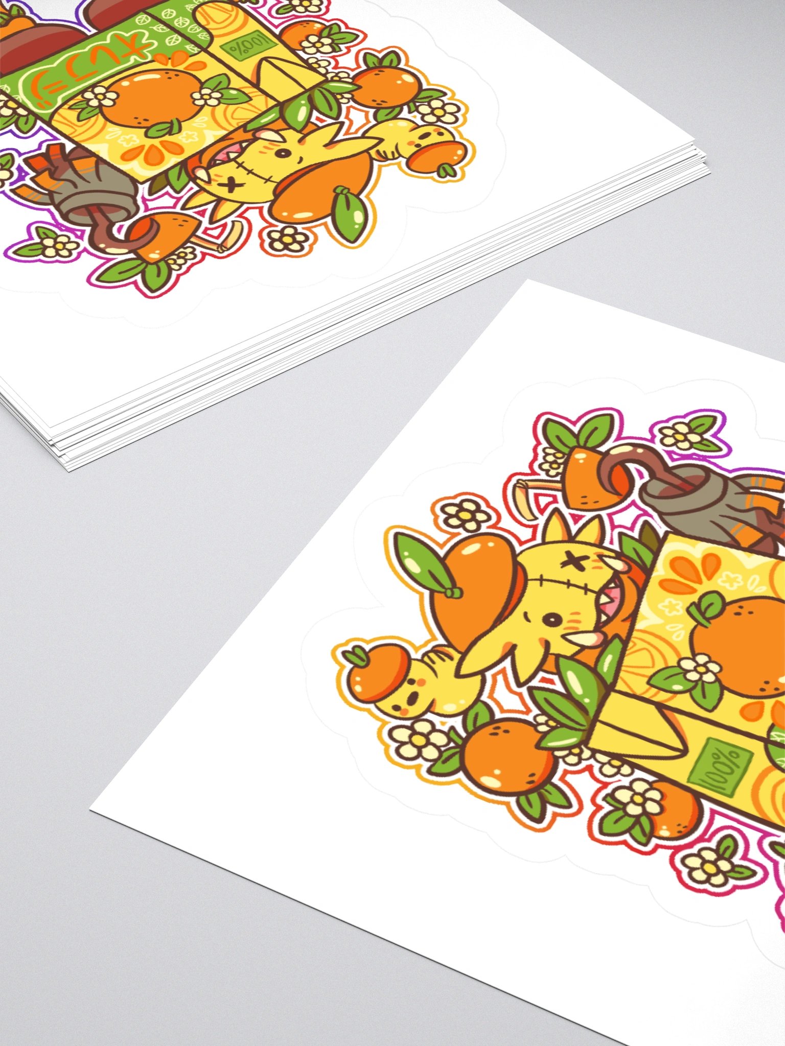 Orange Juice Box Sticker product image (4)