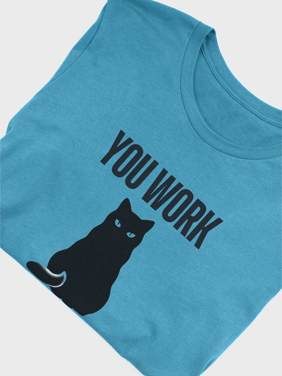Judgmental Cat T-Shirt – 'You Work, I Watch and Judge' Tee product image (5)