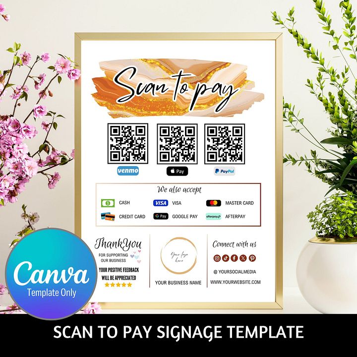 Phoenix - Scan To Pay QR Code Sign Template product image (1)