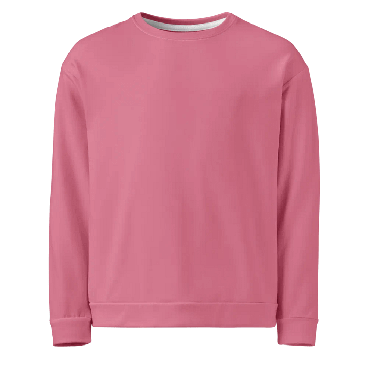 Plain Dusty Pink Light Summer Unisex Recycled Polyester Heavyweight Premium Sweatshirt by Treasure Pie product image (1)