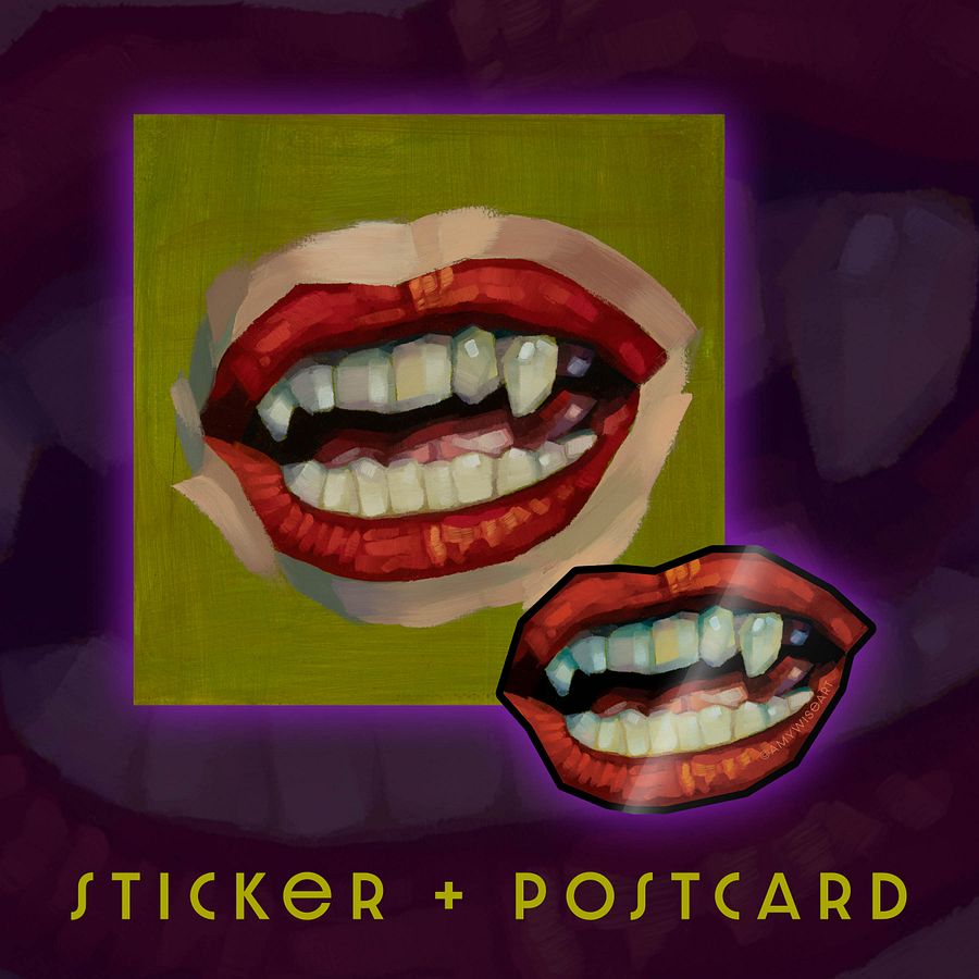 Bite - Postcard & Sticker Set product image (1)
