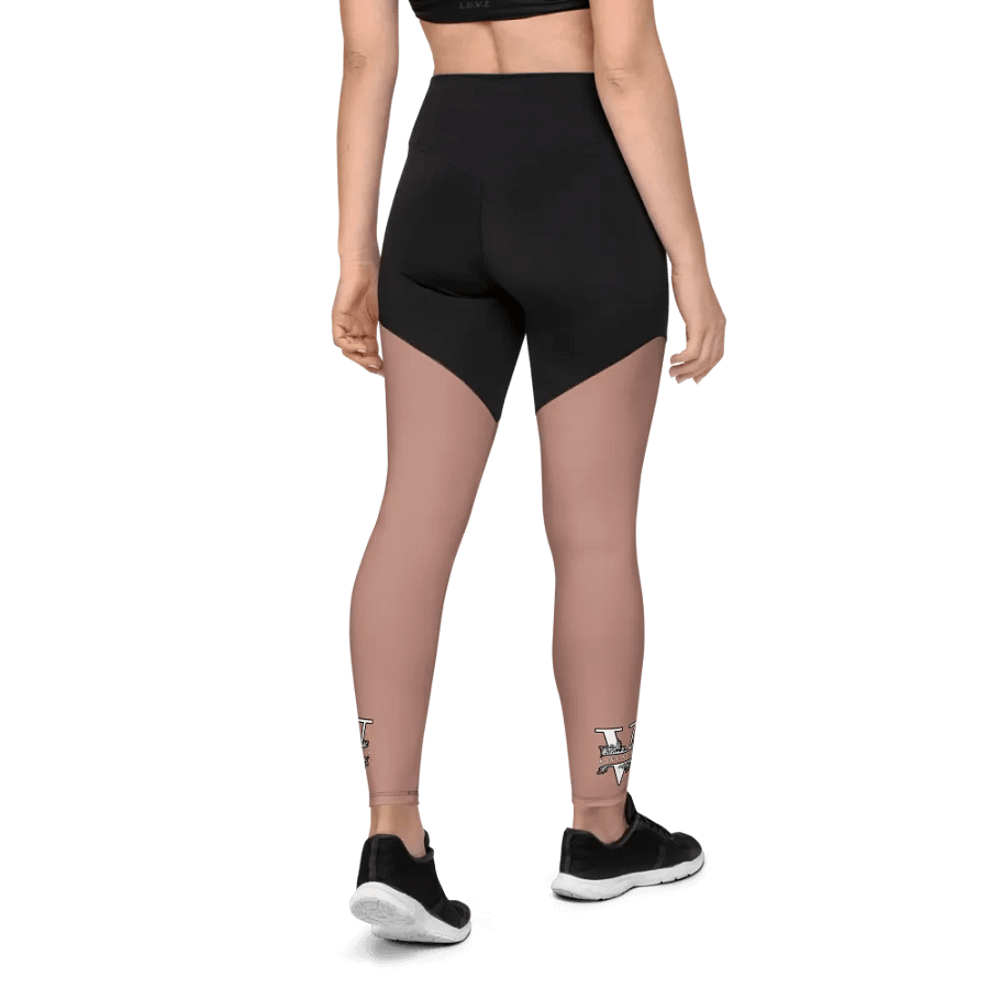 Vivencia Active Rose V Sports Leggings product image (5)