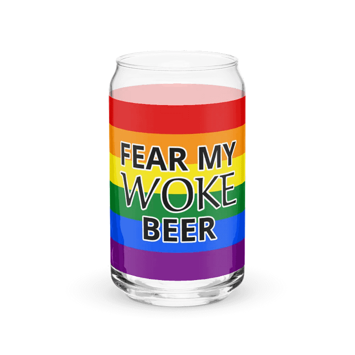 Fear My WOKE Beer Glass product image (1)