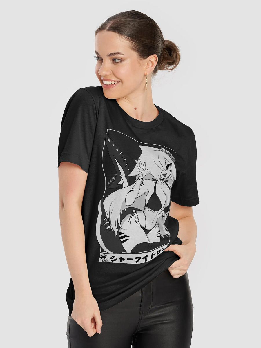 Sharky T-Shirt (Black, Minimal Pattern) product image (8)