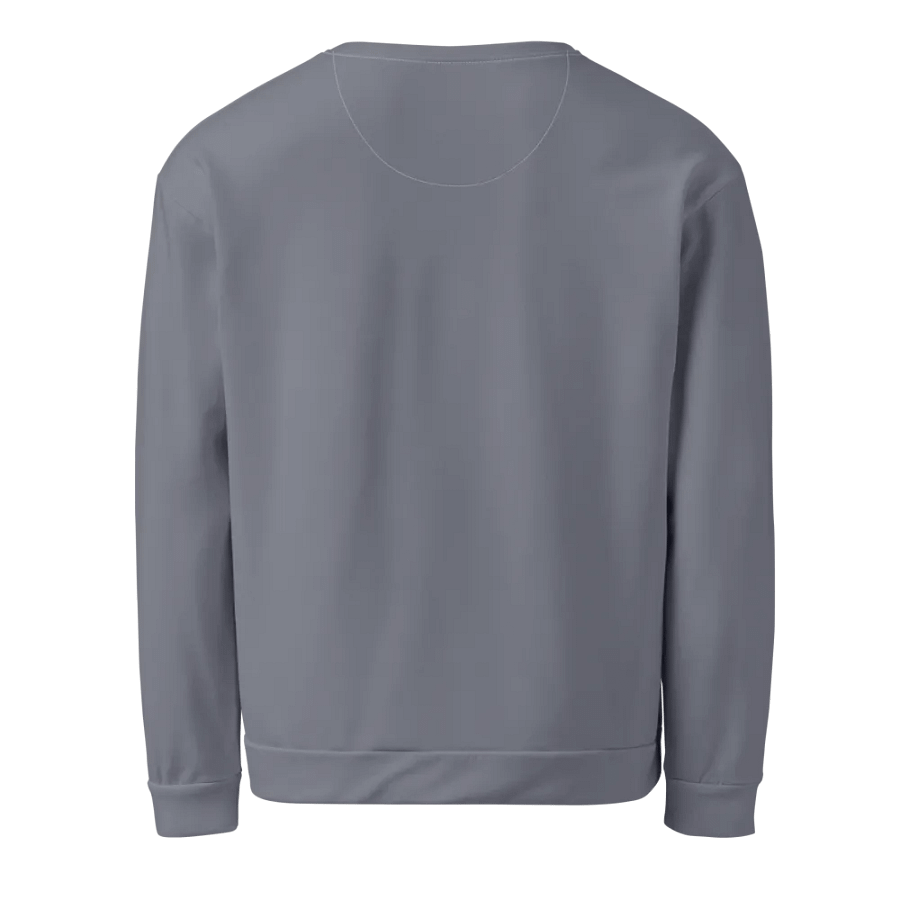 Plain Cool Medium Gray Light Summer Unisex Recycled Polyester Heavyweight Premium Sweatshirt by Treasure Pie product image (6)