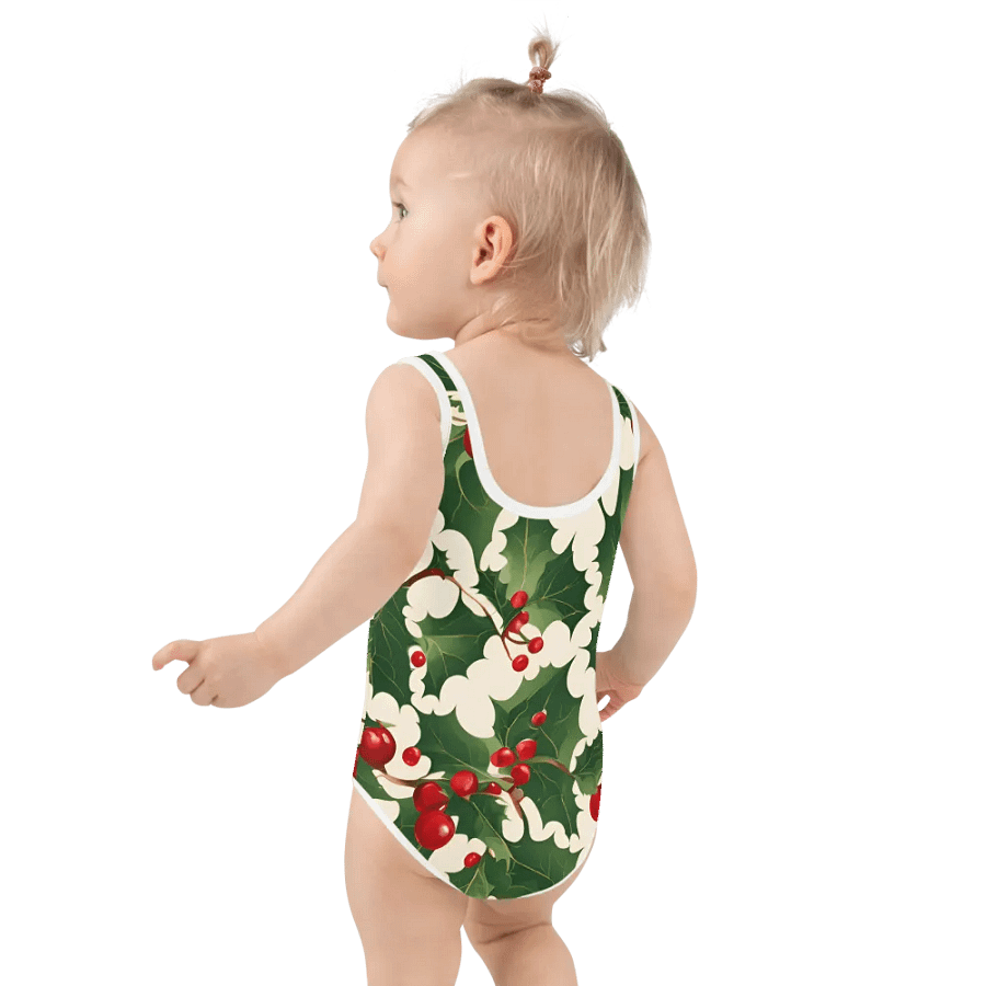 Festive Holly Kids Swimsuit product image (3)