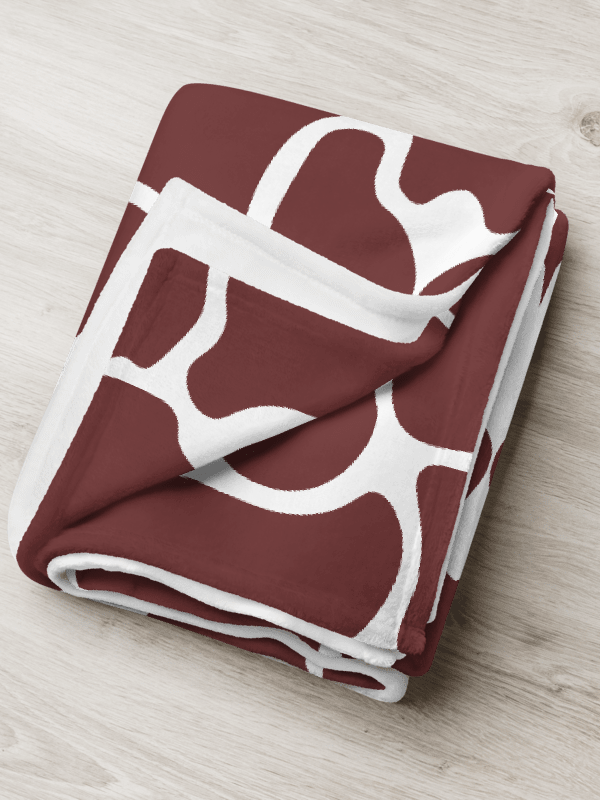Brown Brick Mosaic Throw Blanket product image (7)