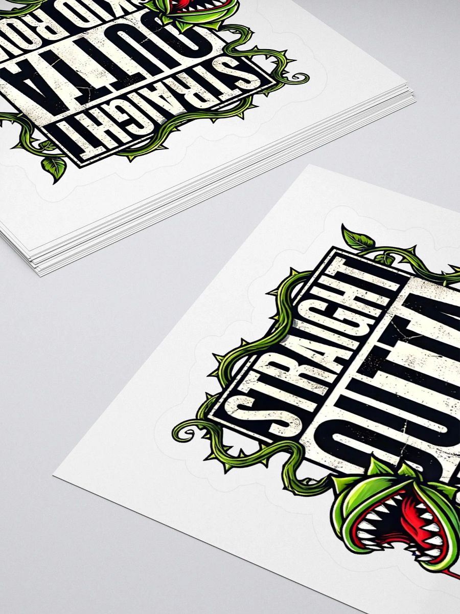 Straight Outta Skid Row Little Shop of Horrors Stickers – Kiss-Cut Vinyl Decals product image (4)