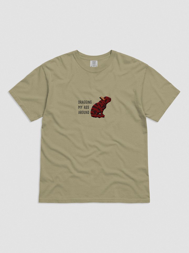 Dragging My Ass Around T-Shirt(Embroidered) of a French Bulldog(Brindle) product image (11)