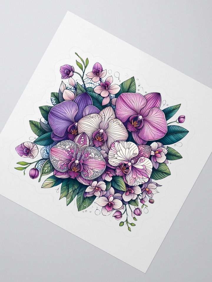 Orchid Oasis Kiss Cut Stickers product image (2)