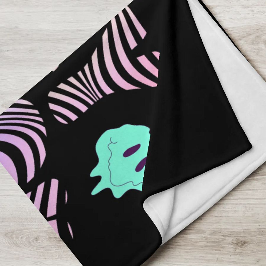 Trippy Drip Fleece Throw Blanket product image (5)