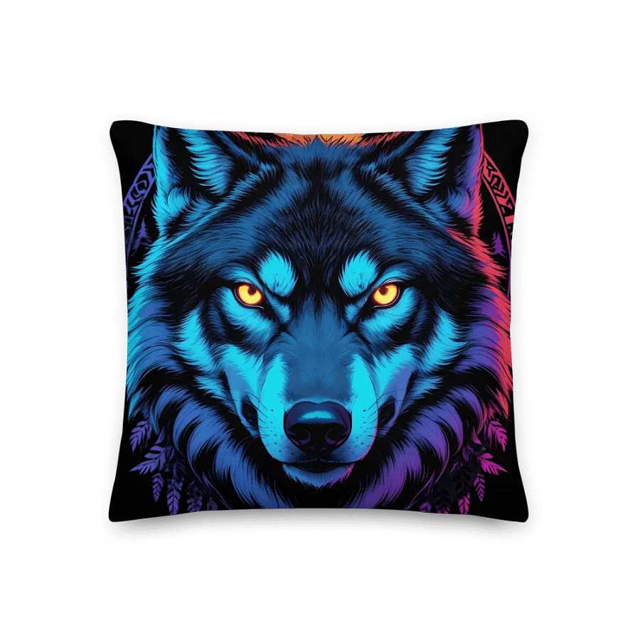 Mystical Wolf All-Over Print Pillow product image (3)