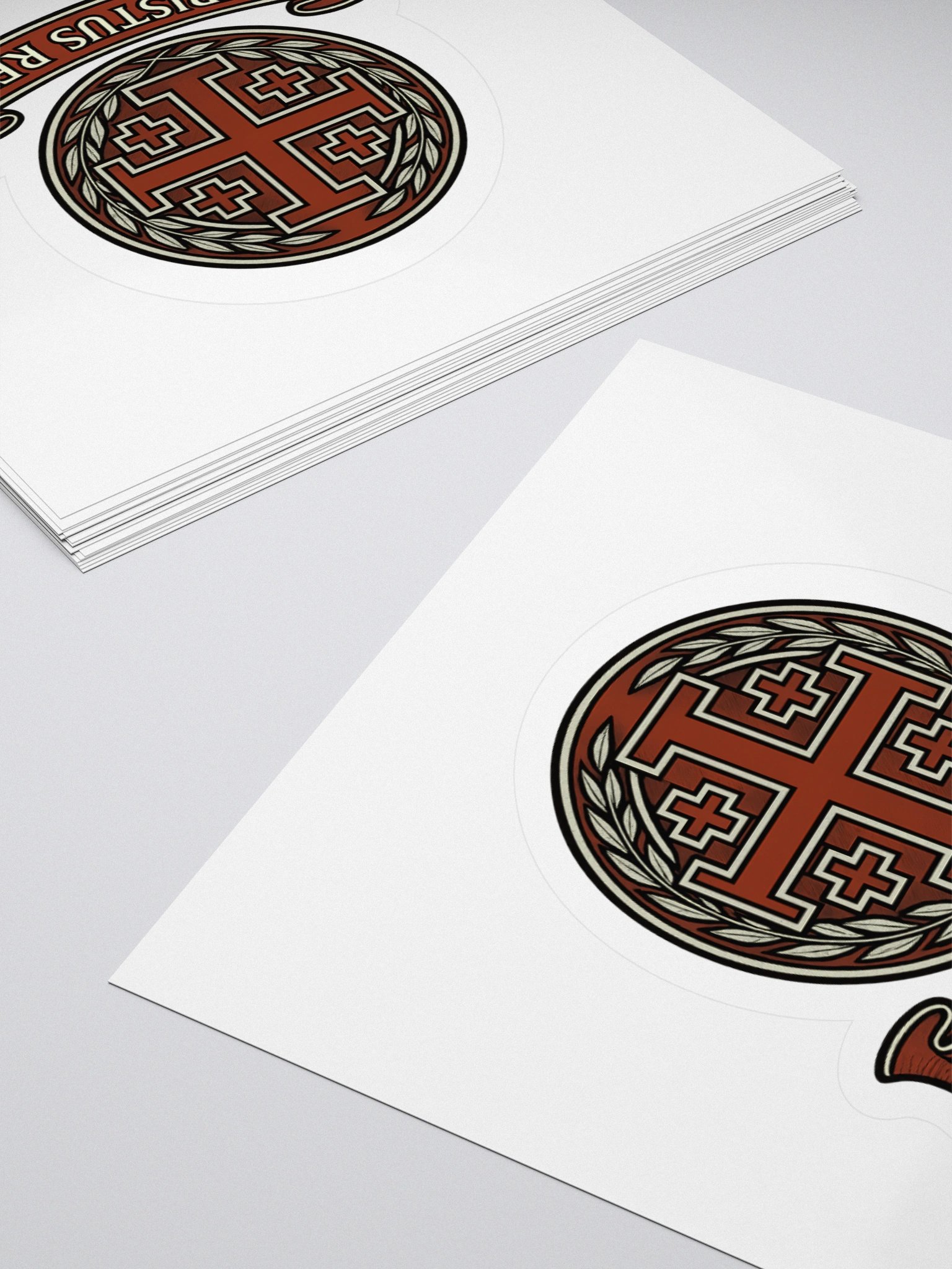 Christus Rex Sticker red product image (4)