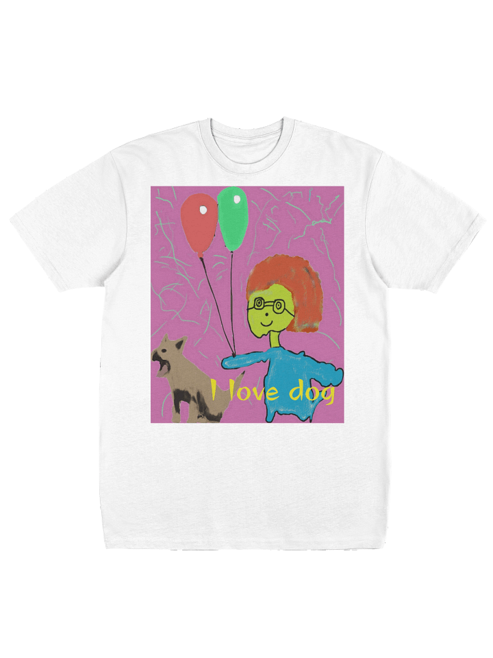 Cotton Heritage Men's Premium Heavyweight Tee: i love dog product image (2)