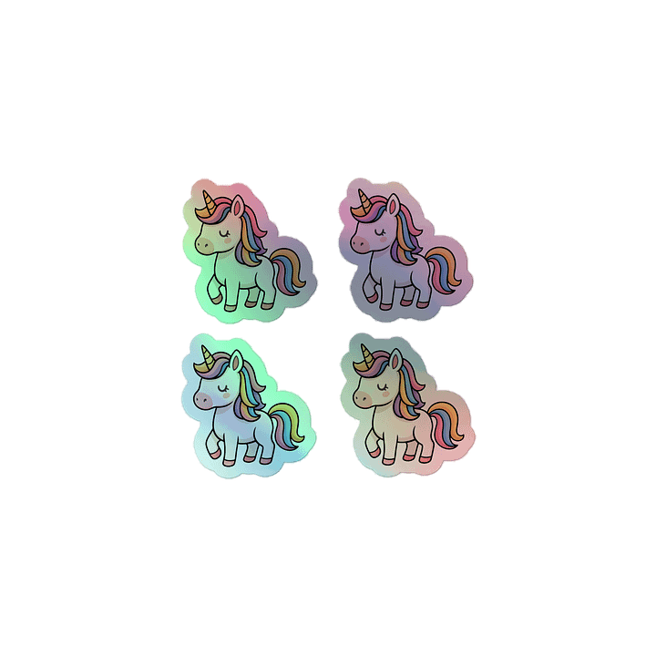 Holographic Unicorn Stickers Bundle product image (1)
