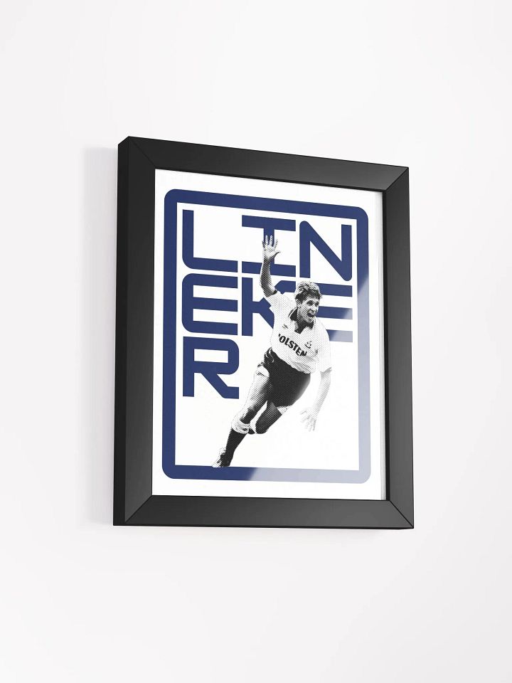 Gary Lineker BW Tottenham Hotspur Name Art Framed Print product image (1)