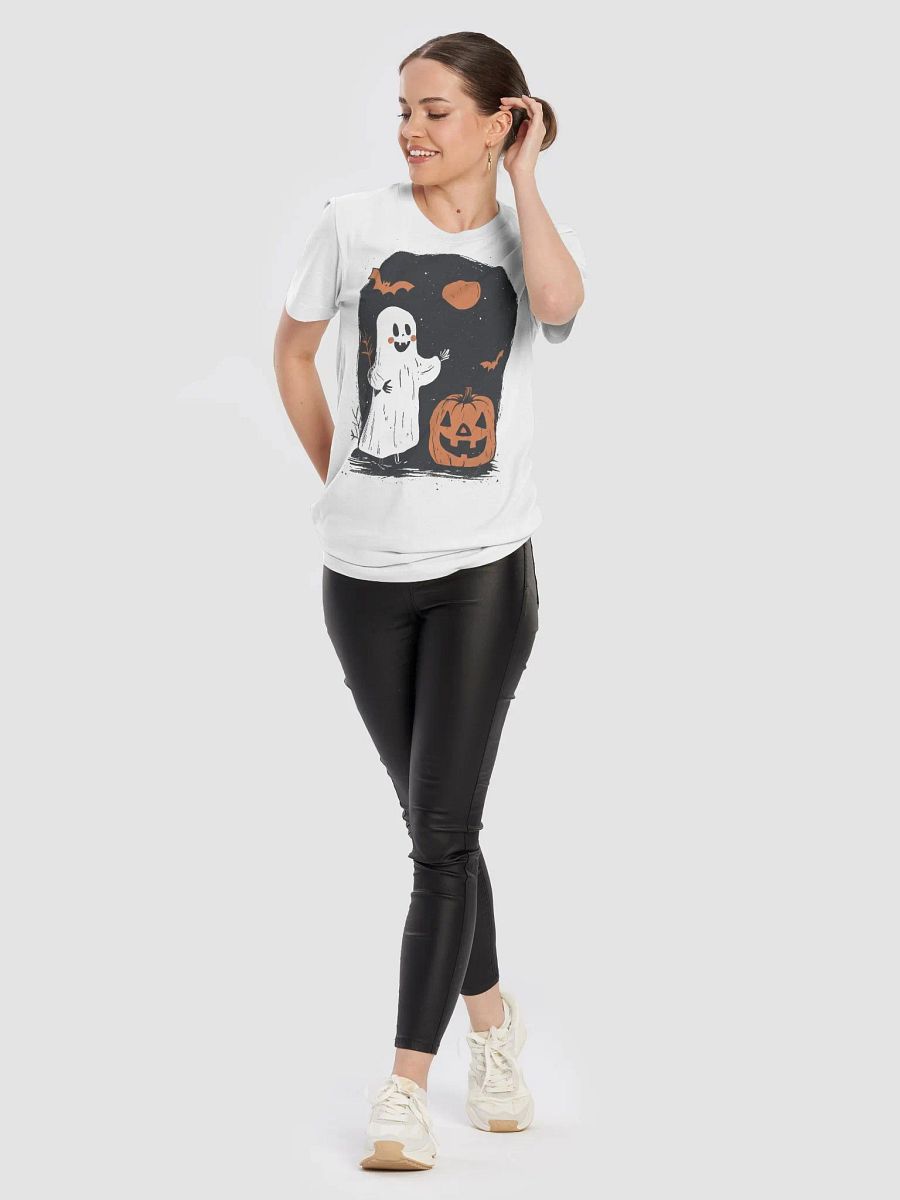 Friendly Ghost & Pumpkin Halloween Tee product image (10)
