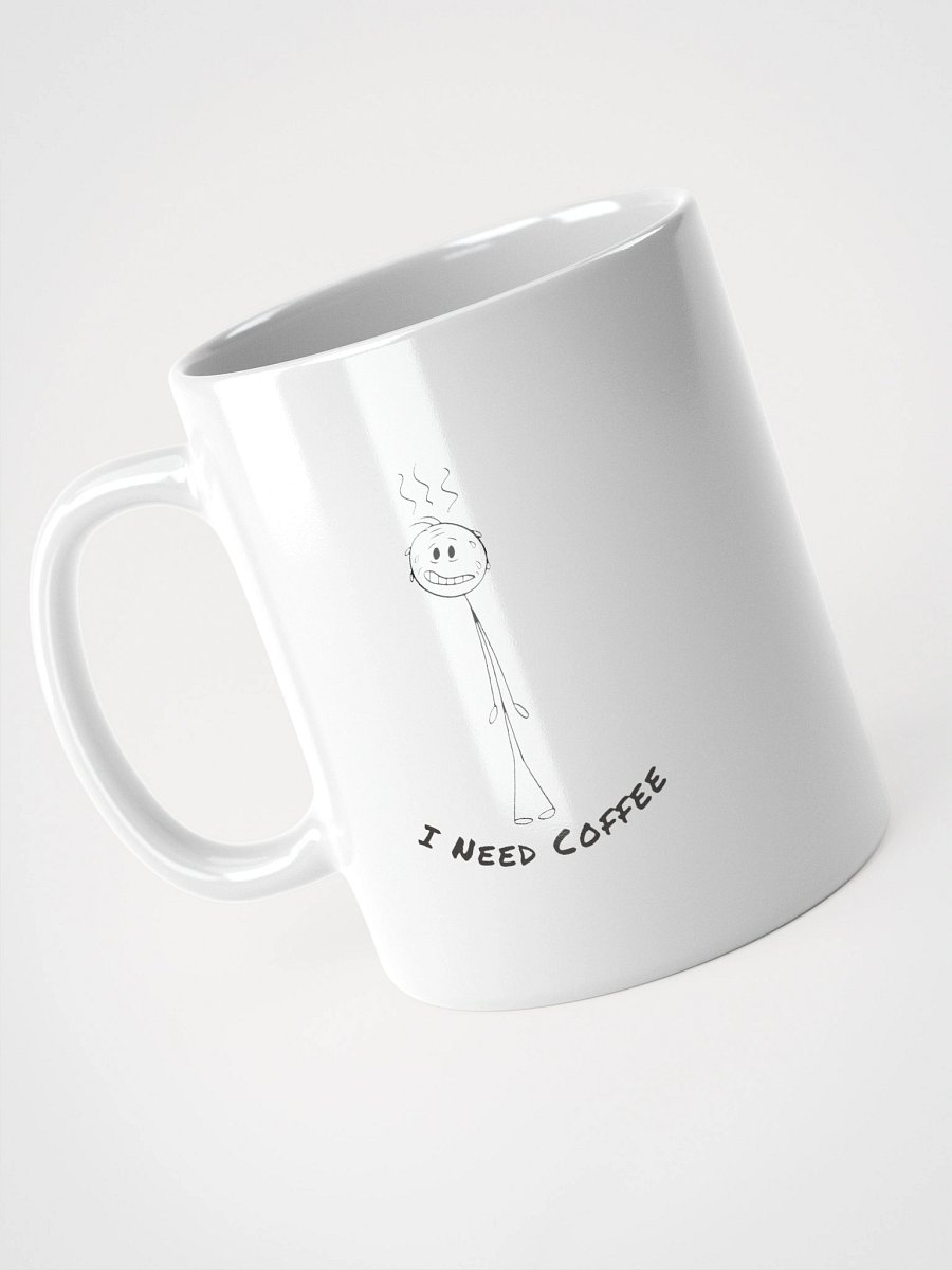 "I Need Coffee" Café Chic White Glossy Mug product image (8)