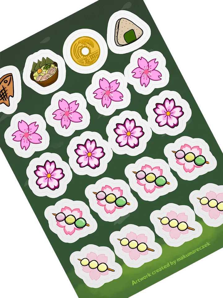 Spring Emotes Set - Kiss Cut Sticker Sheet product image (2)