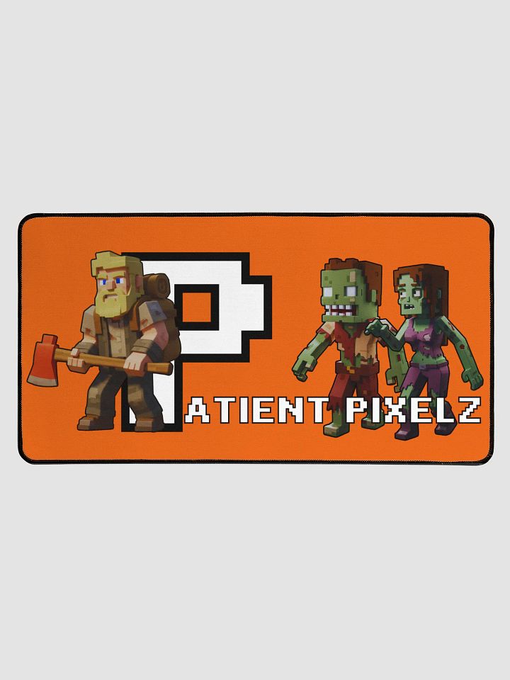 Patient PixelZ P Logo Desk Mat (Orange) product image (1)