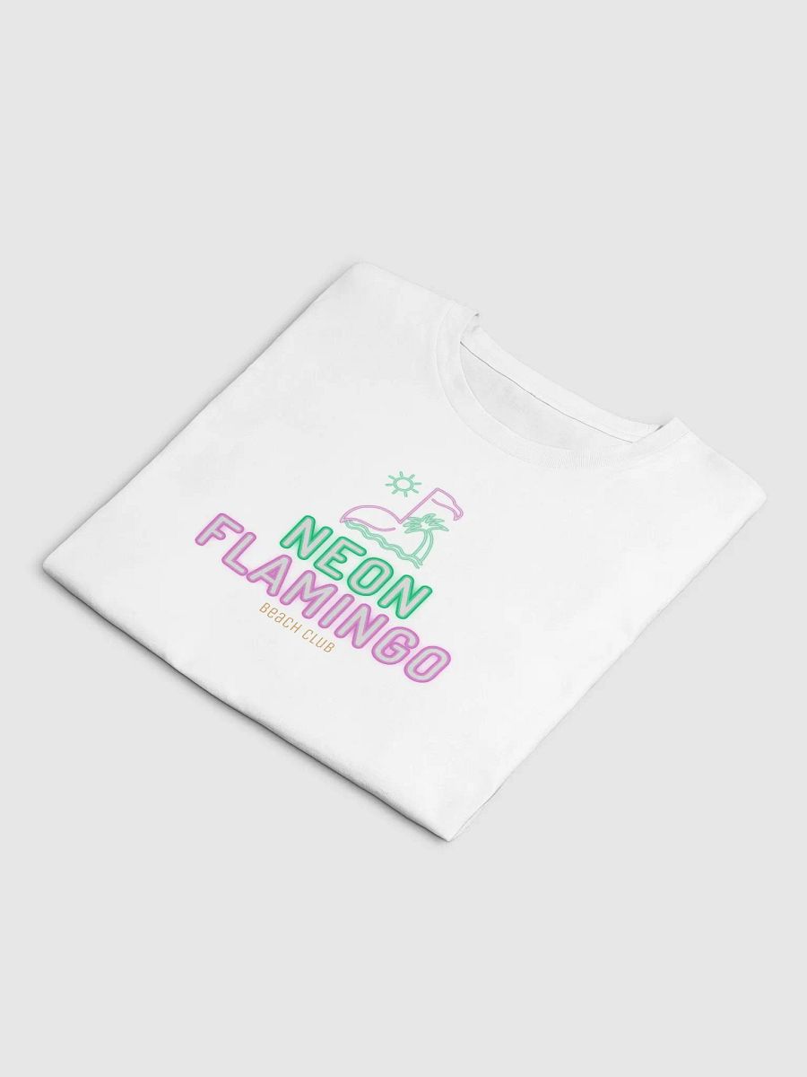 Neon Flamingo Beach Club Cropped T-Shirt product image (21)
