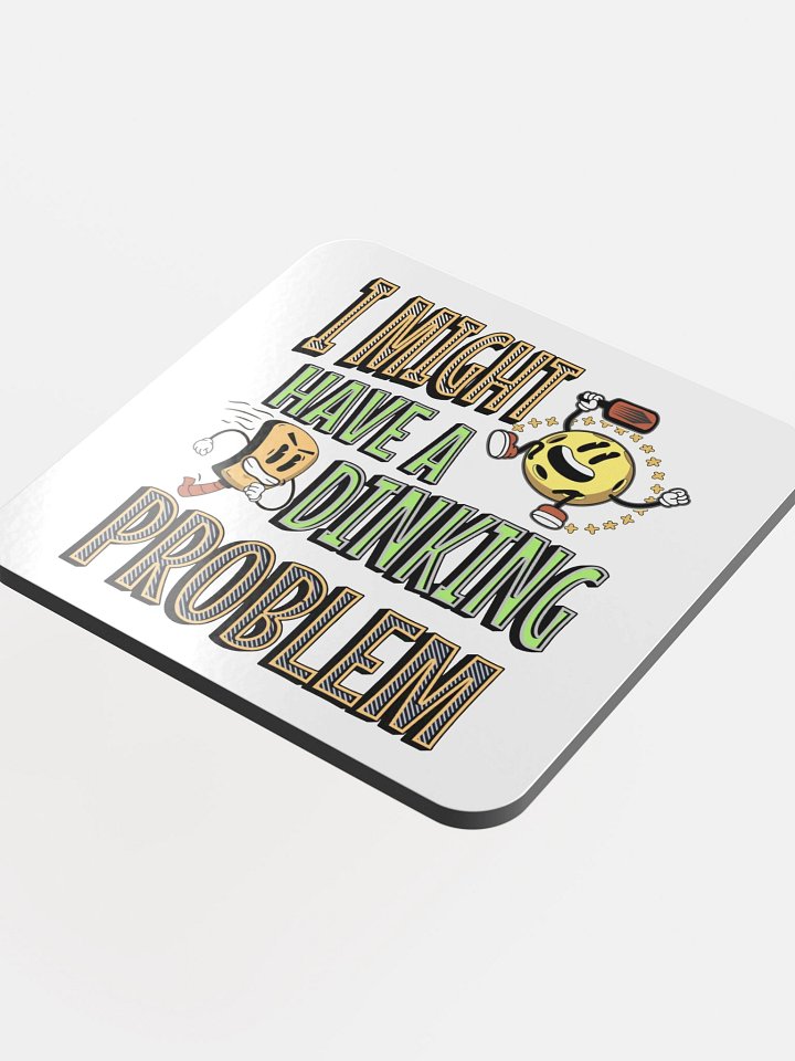 I Might Have A Dinking Problem Pickleball Whimsical Coaster Set product image (1)