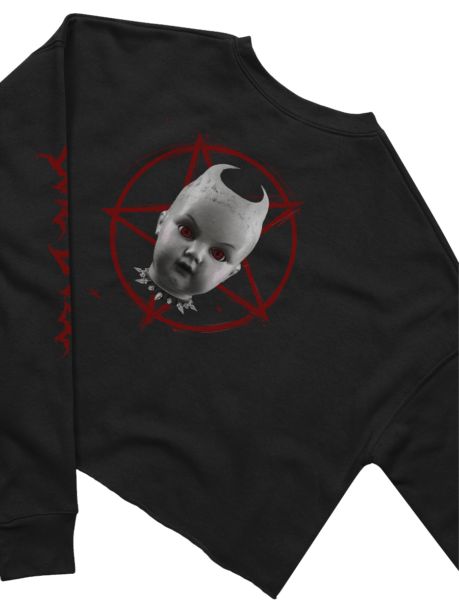 EVIL DOLL CROP SWEATSHIRT product image (4)