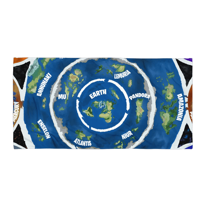 Sublimated Towel Beyond The Ice Wall Map product image (1)