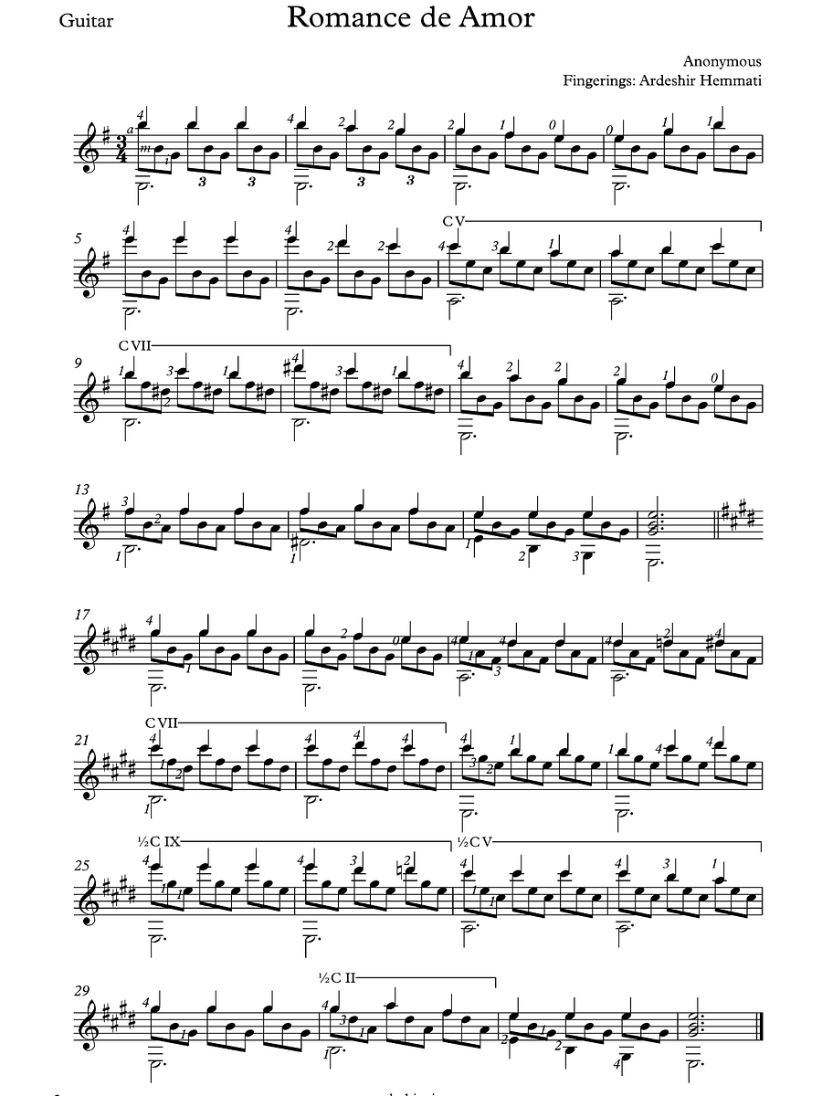 10 Easy Romantic Songs For Guitar product image (4)